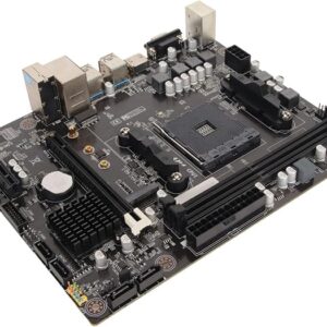 AMD A520 M ATX Motherboard, AMD AM4 Slot Dual Channel DDR4 Desktop Motherboard, Powerful Power Motherboard with SATA PCIe X16 PCIe X1