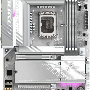 GIGABYTE Z890 AORUS Elite WIFI7 ICE Motherboard - Supports Intel Core Ultra CPU (Series 2), 16+1+2 Phase VRM, up to 8800MHz DDR5 (OC), 1xPCIe 5.0 + 3xPCIe 4.0, Wi-Fi 7, 2.5GbE LAN, Thunderbolt 4